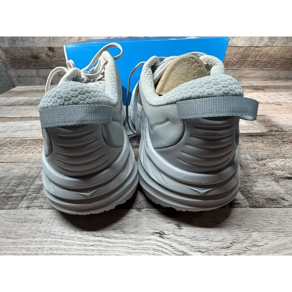 Men's‎ Bondi SR Cushioned Leather Slip Resistant Shoe Gray Size 11.5